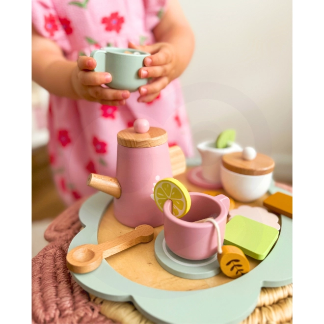 Holzspielzeug Tee-Set für Kinder