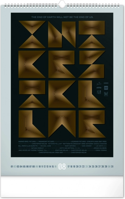 Wandkalender Alternativfilmplakate 2026