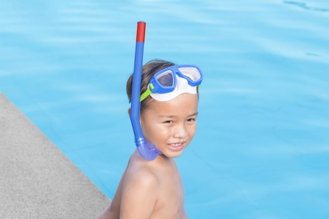 Kindertauchmaske und Schnorchel Bestway blau