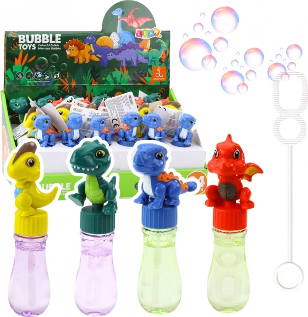 Seifenblase mit Beweglicher Dinosaurierfigur 14 cm