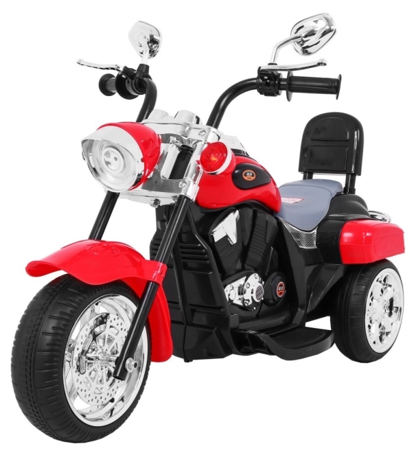 Kinder Elektromotorrad Chopper NightBike Weiß – rot