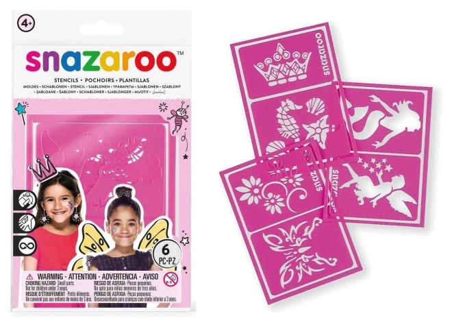 Snazaroo Halloween Gesichtsschablonen Set – Rosa