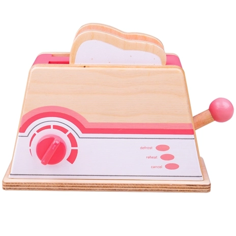 Holztoaster für Kinder in Rosa