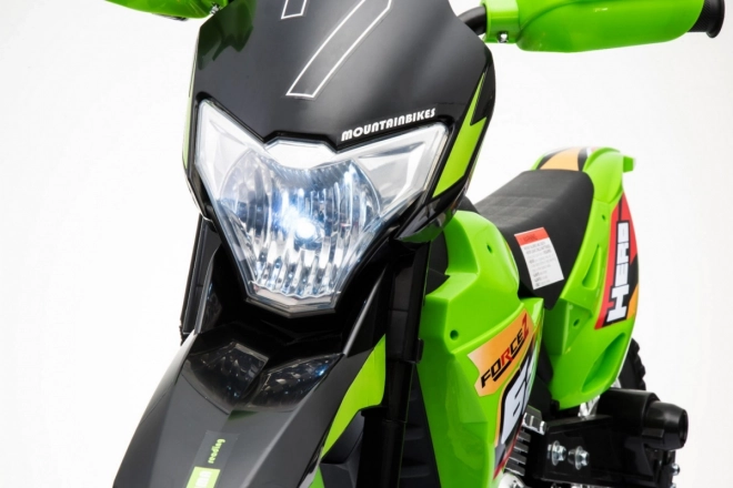 Kindercross-Motorrad mit Akku und LED-Lichtern - Grün