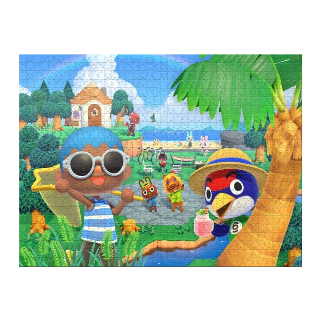 Farbenfrohes Motiv aus Animal Crossing