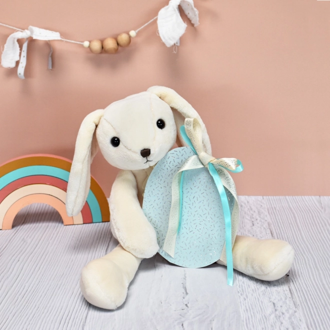 Doudou Histoire d'Ours Plüschhase Weiß 40 cm