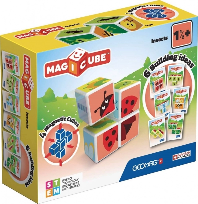 Geomag Magnetische Bauwürfel Magicube Insekten