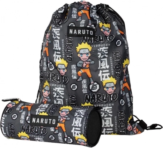 Naruto Set mit Beutel und Federmäppchen