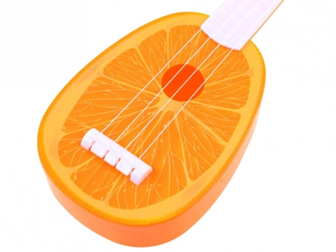 Fröhliche Ukulele für Kinder – orange