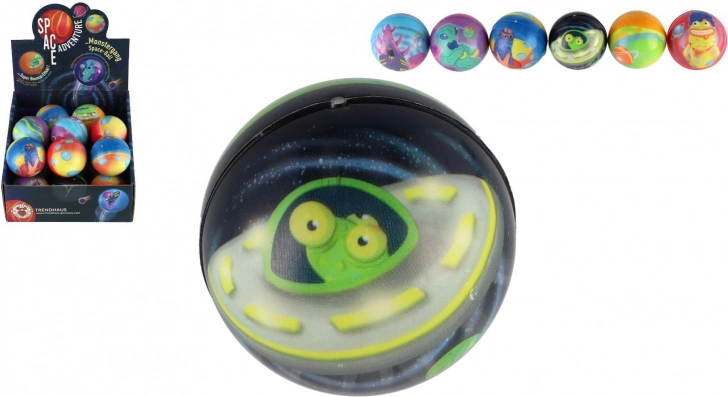 Springender Schaumstoffball mit Weltraum-Motiv 6 cm