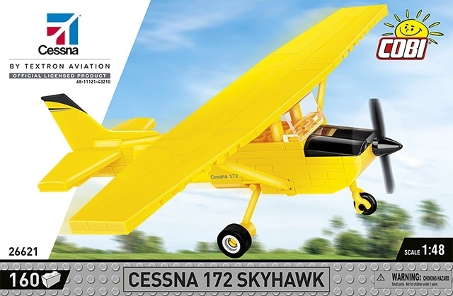 Bausteinmodell Cessna 172 Skyhawk Gelb