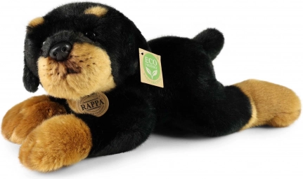 Plüschhund Rottweiler liegend 30 cm umweltfreundlich