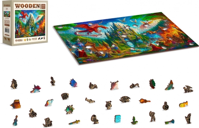 Holzpuzzle Fantasieschloss 1010 Teile