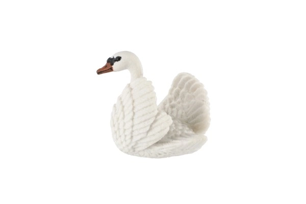 Majestätischer Plastik-Schwan 7cm