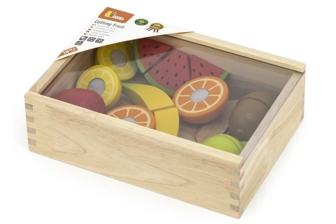 Holzspielzeug Obst Schneideset