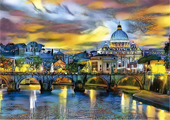 Educa Puzzle Basilika St. Peter und Engelsbrücke 1500 Teile