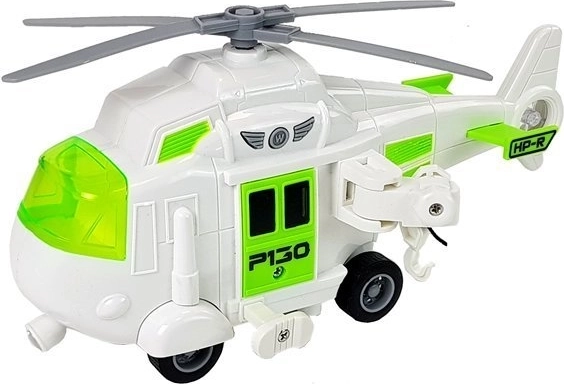 Funktionale Seilwinde mit Haken am Hubschrauber