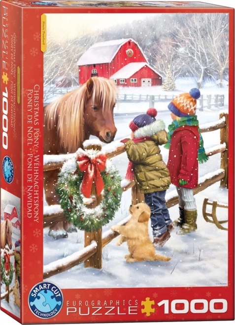 Puzzle Weihnachtspony 1000 Teile von Eurographics