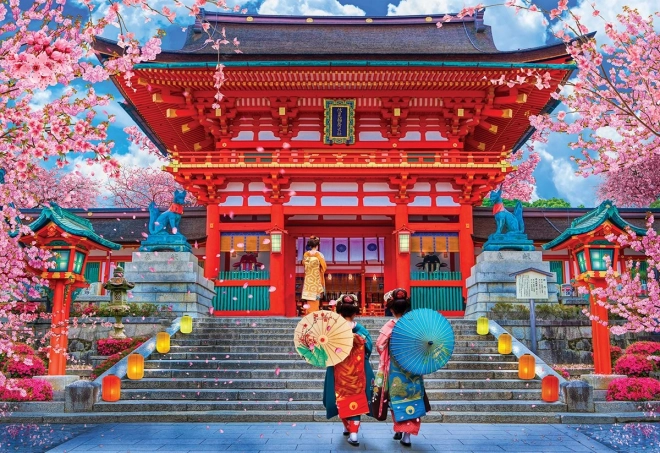 Puzzle Frühlings-Sakura 1000 Teile