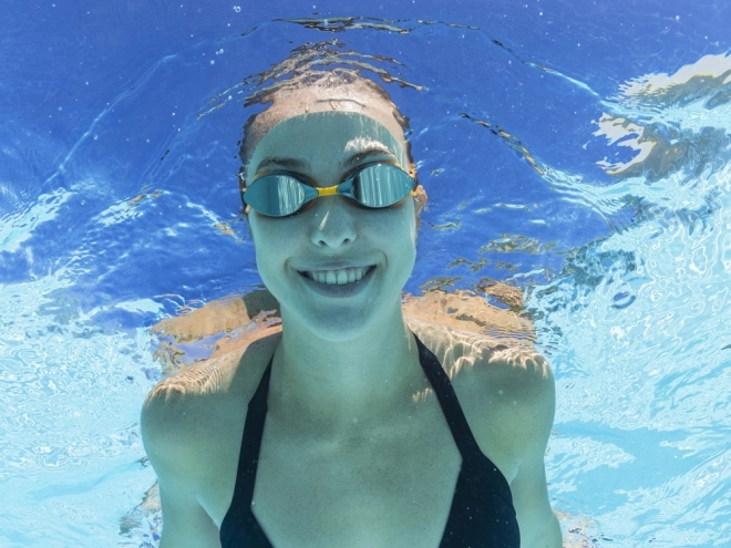 Lusterglas-Schwimmbrille für Erwachsene und Jugendliche – orange