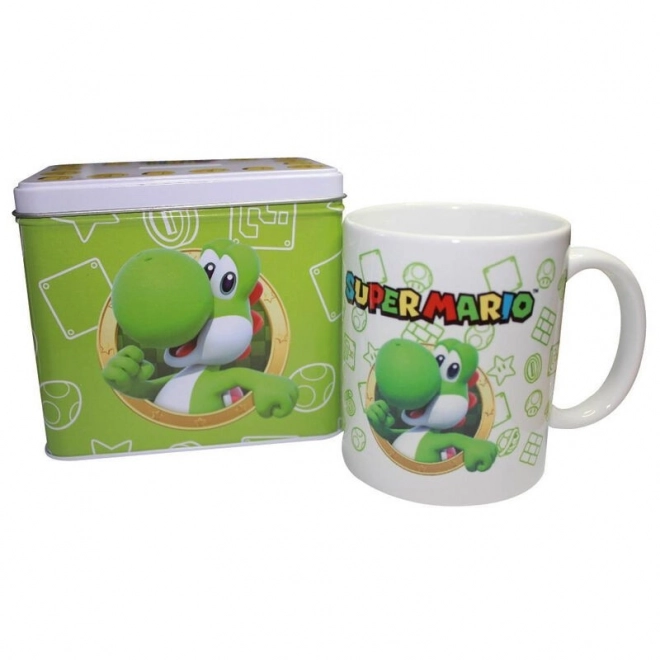 Super Mario Yoshi Spardose mit Tasse