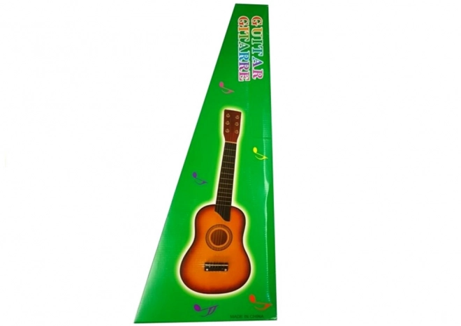 Holzgitarre Klassisch mit Plektrum Rosa 60 cm