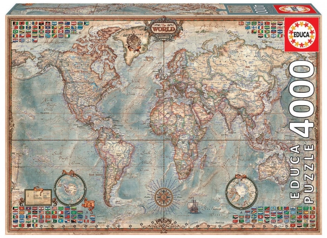 Educa Puzzle Weltkarte 4000 Teile