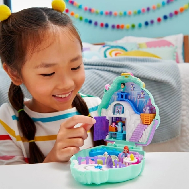 Polly Pocket Kompaktes Eishaus mit Pinguinen