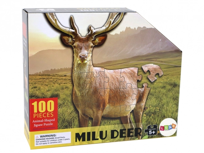 Waldtiere Puzzle 100 Teile Hirschmotiv