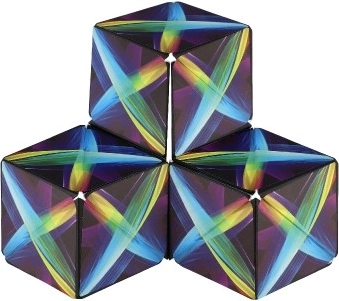 Magnetischer Regenbogen-Würfel-Logikspiel