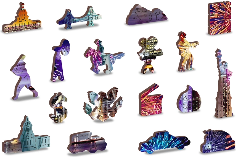 Einzigartig geformte Teile