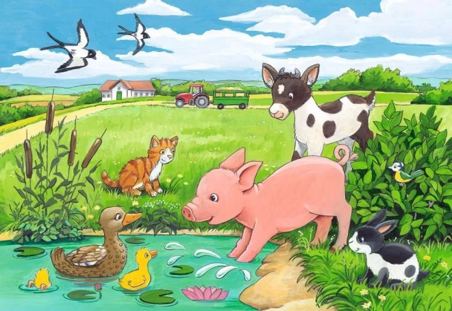 Ravensburger Puzzle Tierbabys 2x12 Teile