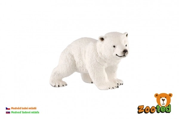 Eisbär Baby Tierfigur aus Kunststoff 6cm