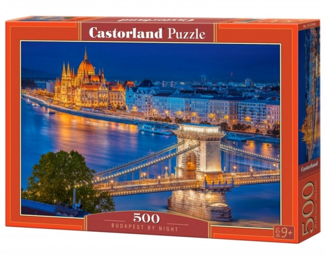 Puzzle 500 Teile Budapest bei Nacht