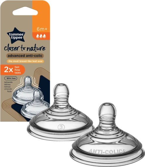 Ersatz-Sauger mit schnellem Fluss 6+, 2 Stück