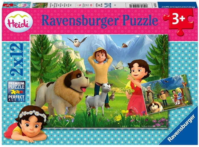 Ravensburger Puzzle Heidi: Gemeinsam Zeit in den Bergen