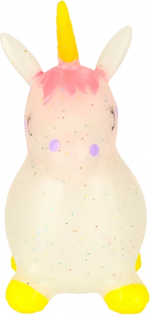Springendes Spielzeug für Kinder mit Pumpe - Gummieinhorn