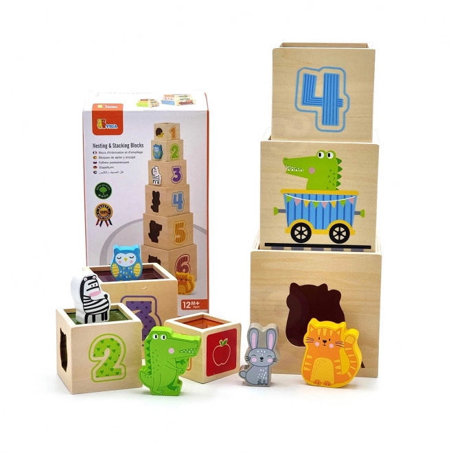 Holz Stapelwürfel für Kinder