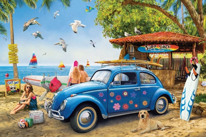 Puzzle Eurographics VW Käfer und Surfer 1000 Teile