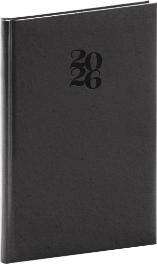 Wöchentlicher Planer Essenza 2026 in Kaffeefarbe 15 x 21 cm