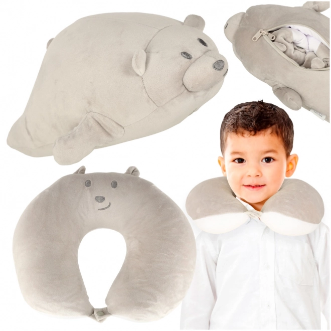 Reisekissen 2-in-1 in Form eines Teddybären