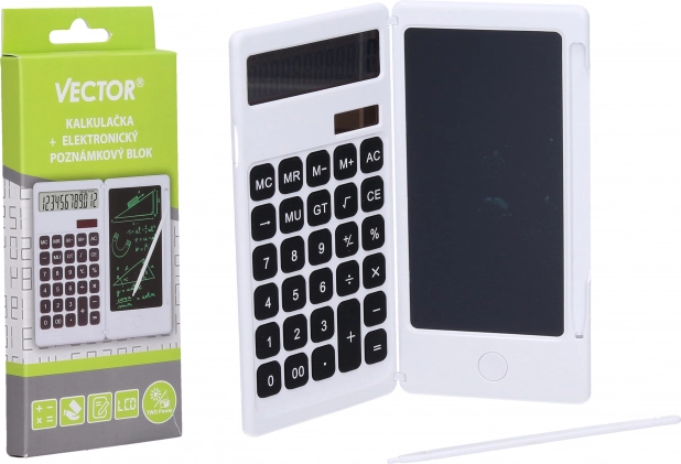 Taschenrechner und elektronischer Notizblock Vector