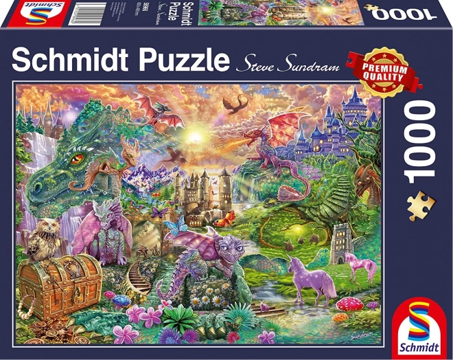 Schmidt Puzzle Verzaubertes Drachenreich 1000 Teile