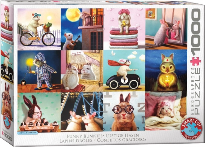 Lustige Hasen Puzzle - 1000 Teile