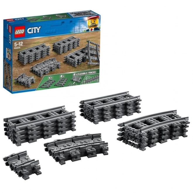 Lego City Flexible Schienen Set