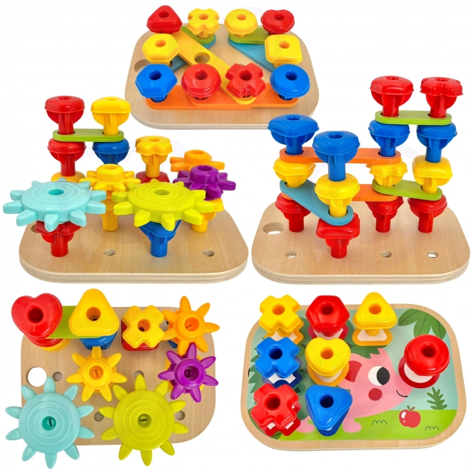 Konstruktionsbox Montessori Motorik 12-in-1 von Woopie Green