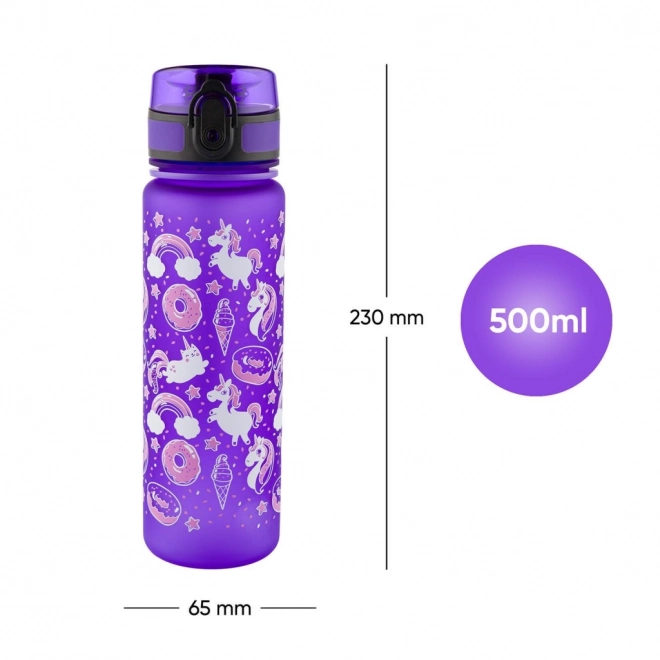 BAAGL Kindertrinkflasche mit Einhornmotiv, 500 ml