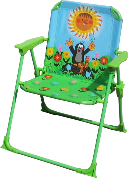 Gartenstuhl mit Motiv Maulwurf