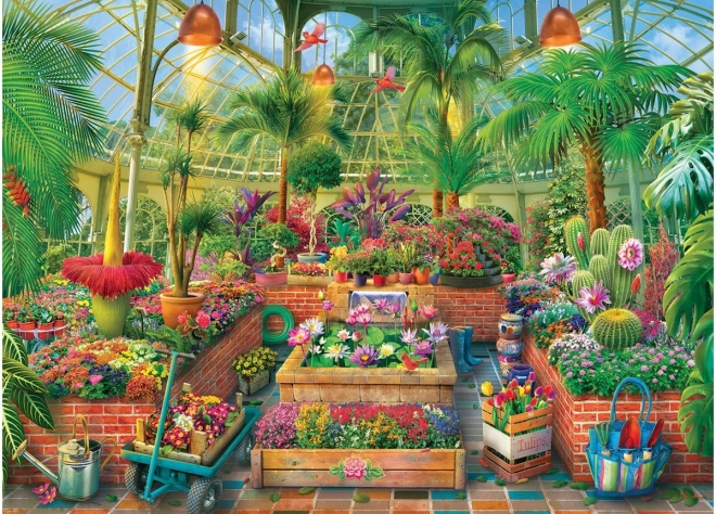 Puzzle Gewächshausgarten 1000 Teile