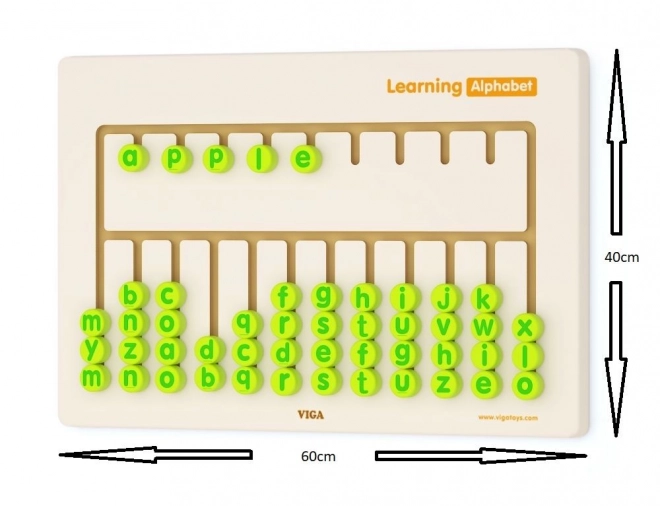 Sensorische Lerntafel Alphabet von Viga Toys